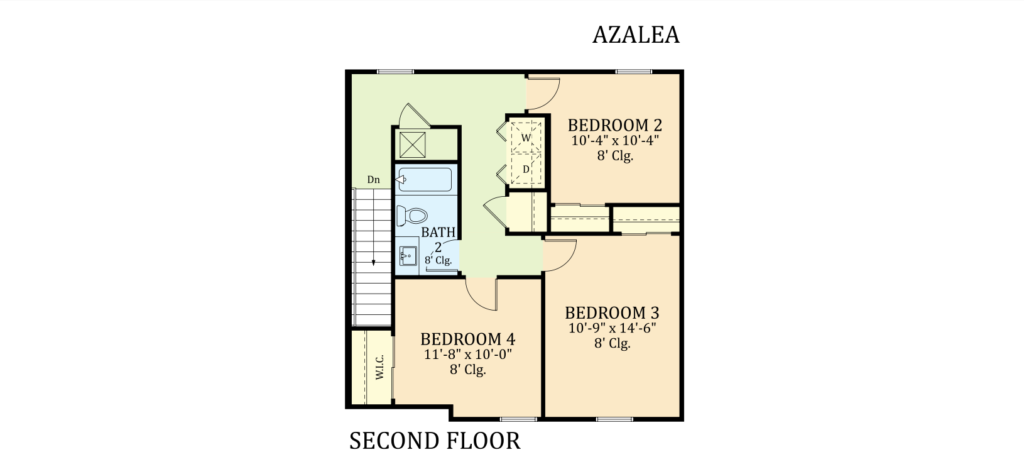 second floor azalea floorplan